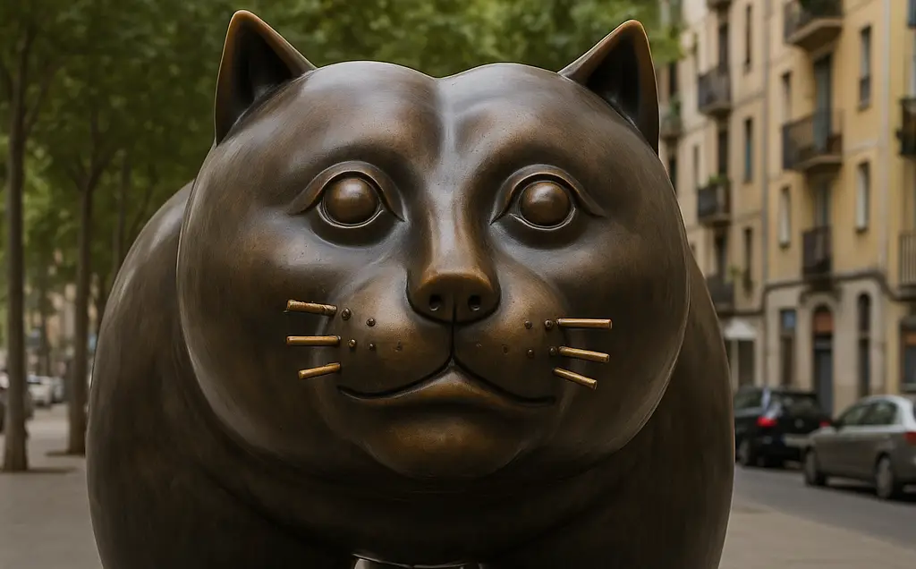 Gato de Botero en Barcelona: Historia de una Estatua Viajera